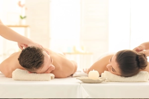 Massagem para os noivos